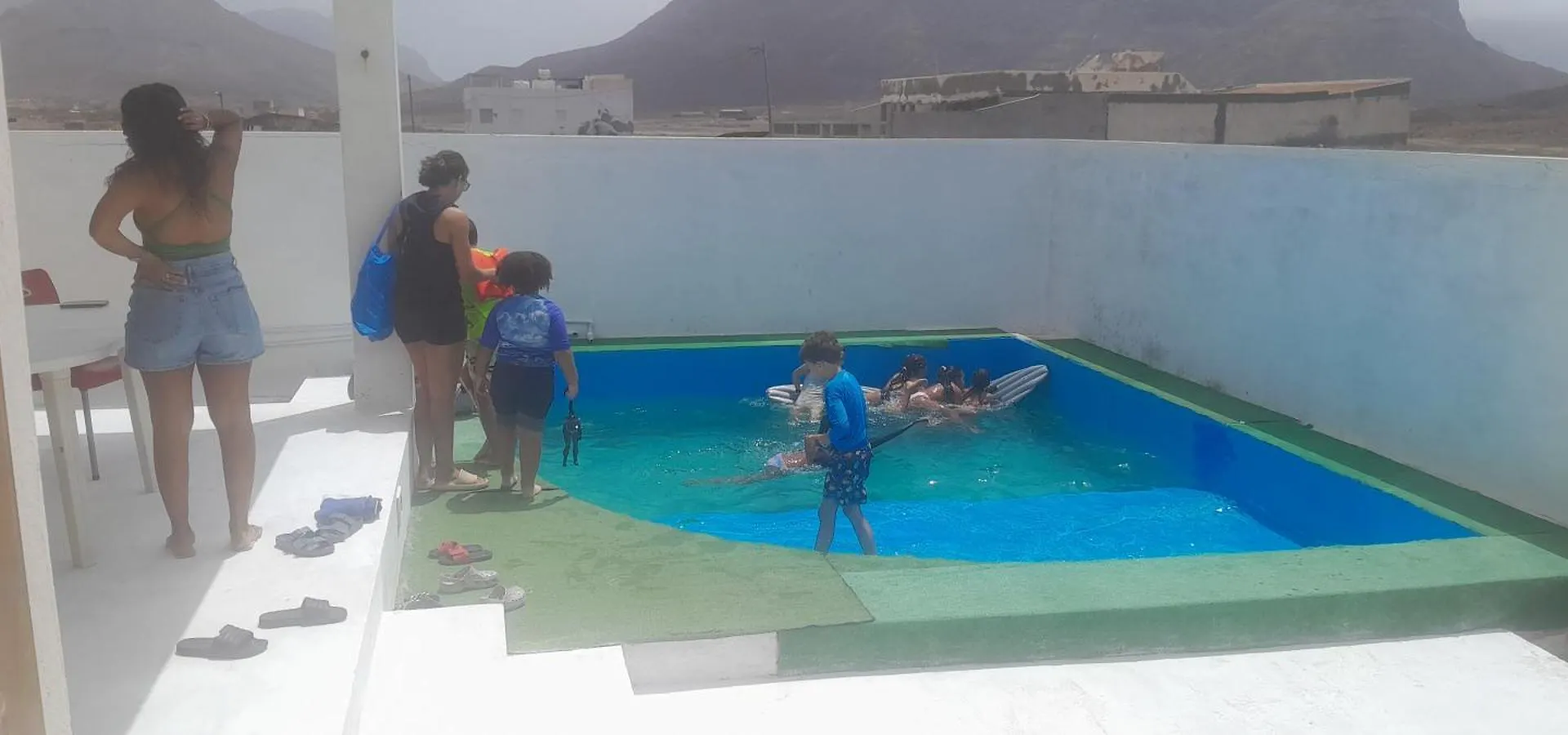 Vakantiehuis House View To Santa Luzia With Swimming Pool Villa Mindelo