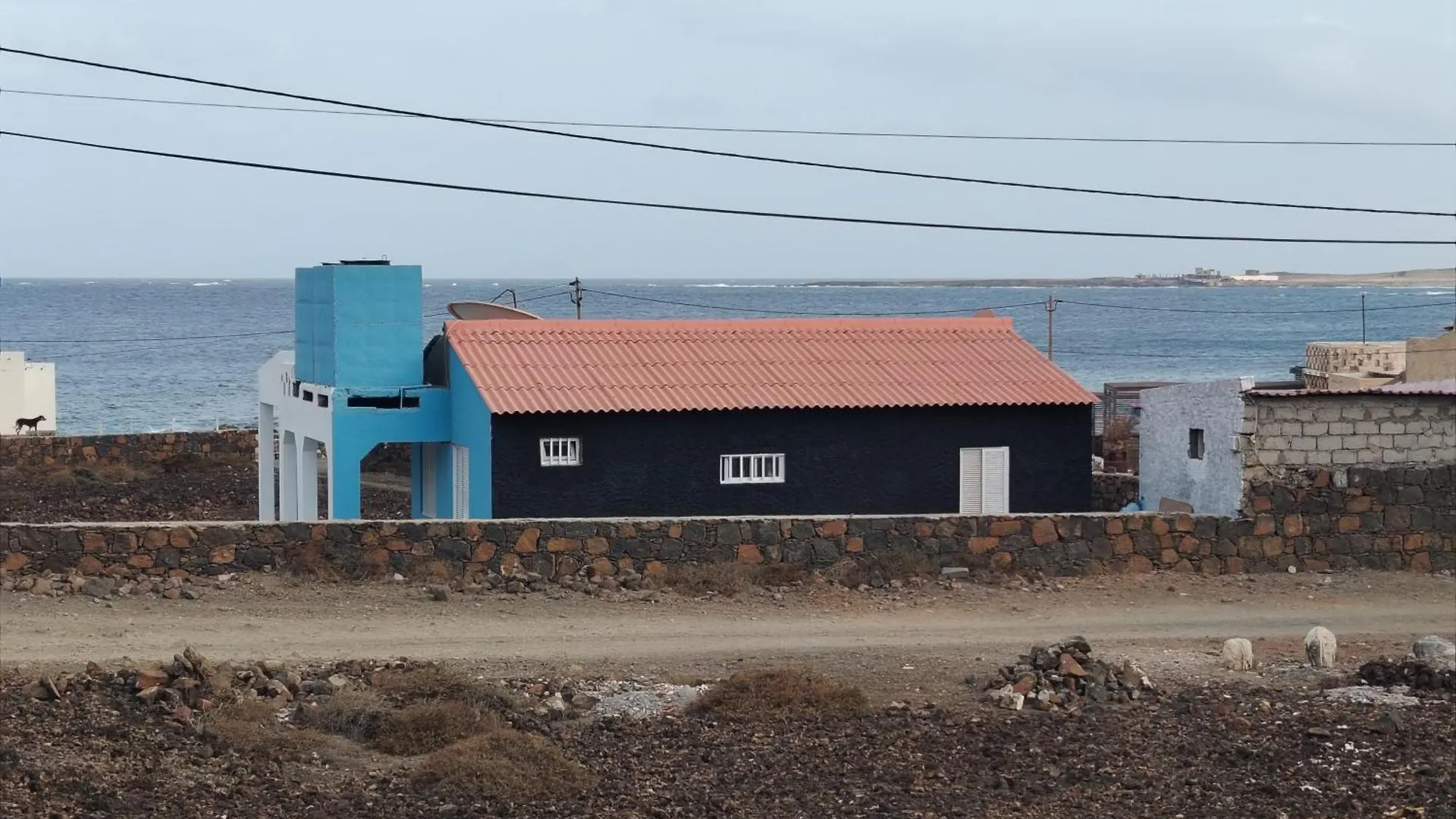 Vakantiehuis House View To Santa Luzia With Swimming Pool Villa Mindelo